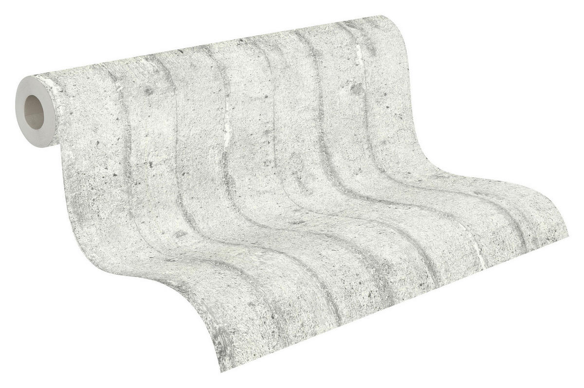 A.S.Creation Vliestapete grau B/H/D: ca. 53x1005x9 cm Vliestapete - grau (9,00/1005,00cm) - A.S.Creation