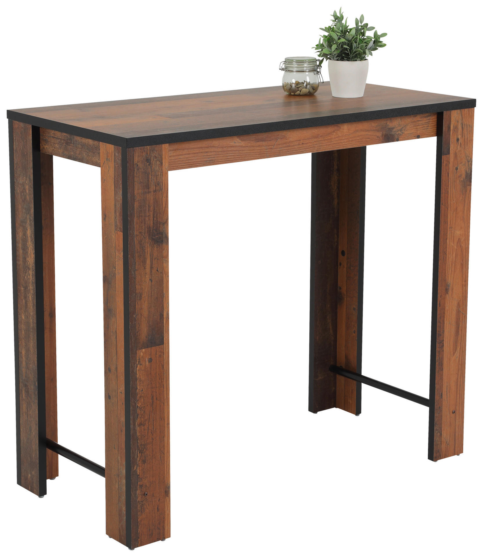 Bartisch Frieda II Eiche Old Wood Nachbildung Holzwerkstoff B/H/T: ca. 120x108x58 cm Frieda II - Eiche (120,00/108,00/58,00cm) - Hela