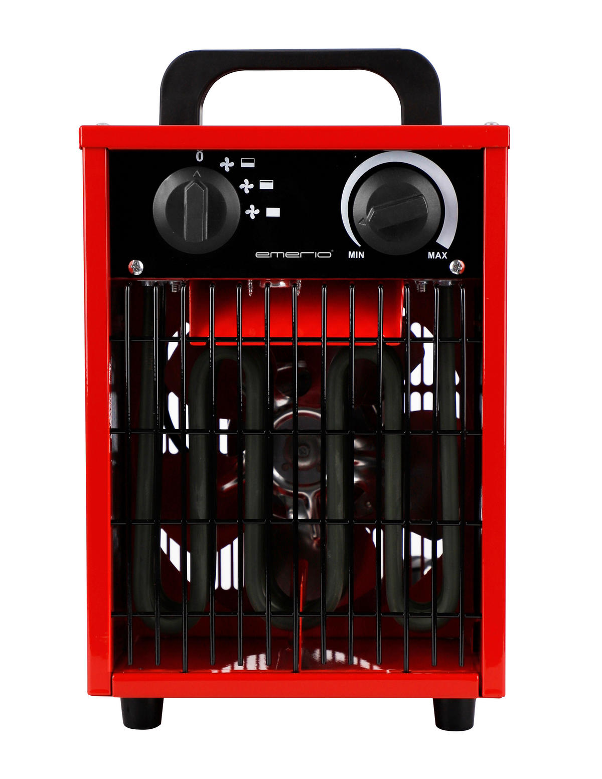 Heizlüfter rot Kunststoff Metall B/H/L: ca. 21,5x32,6x19,8 cm ca. 3000 W Power-Heizlüfter FH-102990 - rot (19,80/21,50/32,60cm)