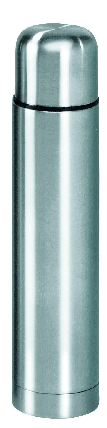 Axentia Isolierflasche silber Edelstahl B/H/L: ca. 8,2x30,5x8,2 cm Isolierflasche 1l - silber (8,20/8,20/30,50cm) - Axentia