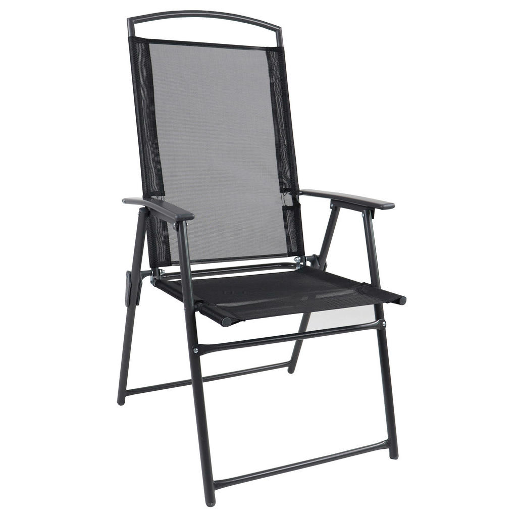 Thumbnail - VCM Gartensitzgruppe anthrazit Stahl B/H/T: ca. 80x70x55 cm