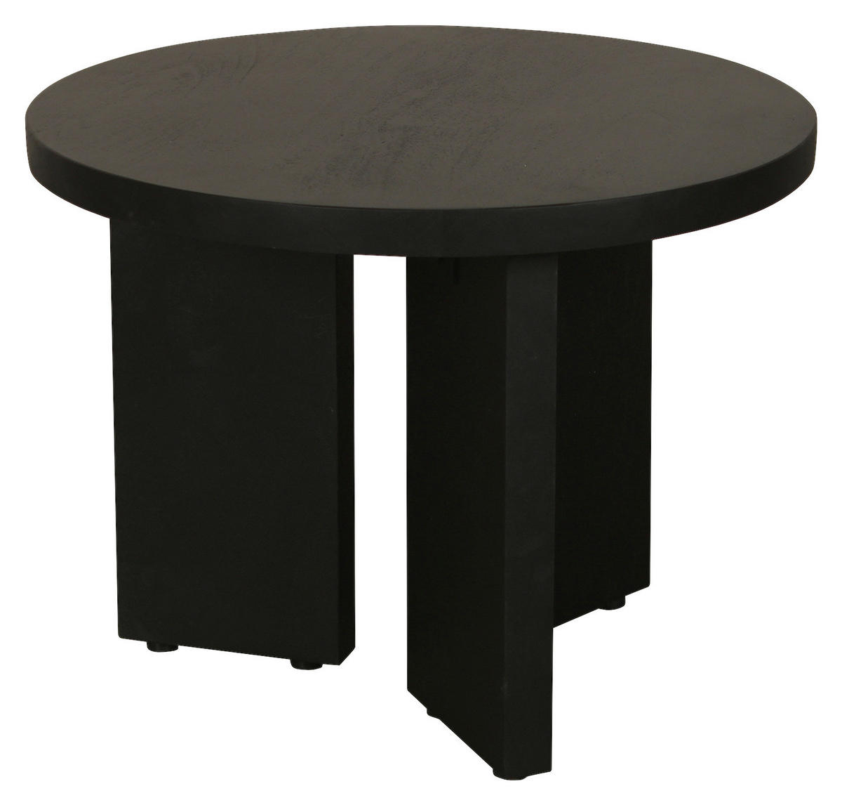 Beistelltisch ROUND schwarz lackiert Akazie H/D: ca. 30x40 cm ROUND - schwarz (40,00/30,00cm) - byLIVING