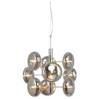 Näve Leuchten Pendelleuchte 7092897 Chrom Metall Glas B/H/T: ca. 53x55x53 cm G9 9 Brennstellen Orion - Chrom (53,00/55,00/53,00cm) - Näve Leuchten