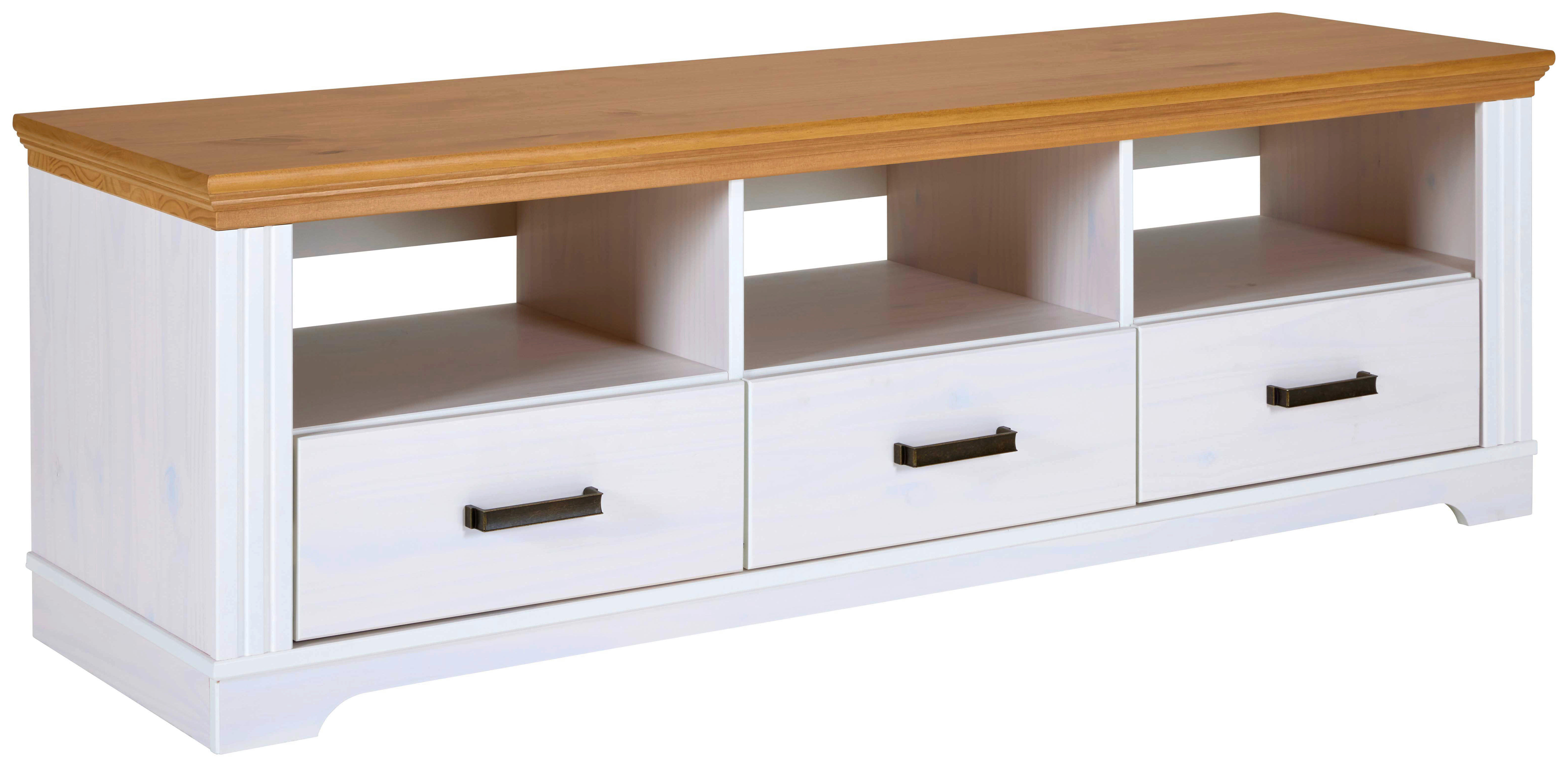 TV-Lowboard Maluno weiß lackiert B/H/L: ca. 48,3x53,2x166,4 cm Maluno - weiß (166,40/48,30/53,20cm) - Inter Link