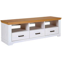 TV-Lowboard Maluno weiß lackiert B/H/L: ca. 48,3x53,2x166,4 cm Maluno - weiß (166,40/48,30/53,20cm) - Inter Link