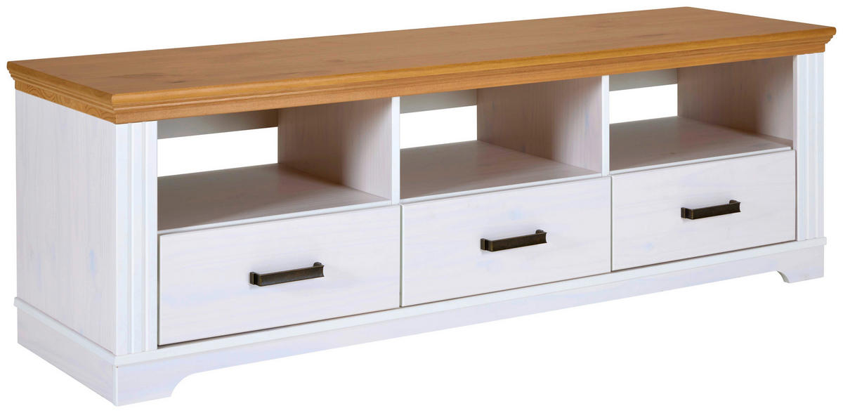 TV-Lowboard Maluno weiß lackiert B/H/L: ca. 48,3x53,2x166,4 cm Maluno - weiß (166,40/48,30/53,20cm) - Inter Link