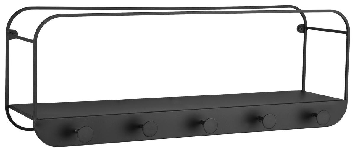 Wandregal Linda schwarz B/H/T: ca. 50x18x15 cm Linda - schwarz (50,00/18,00/15,00cm)
