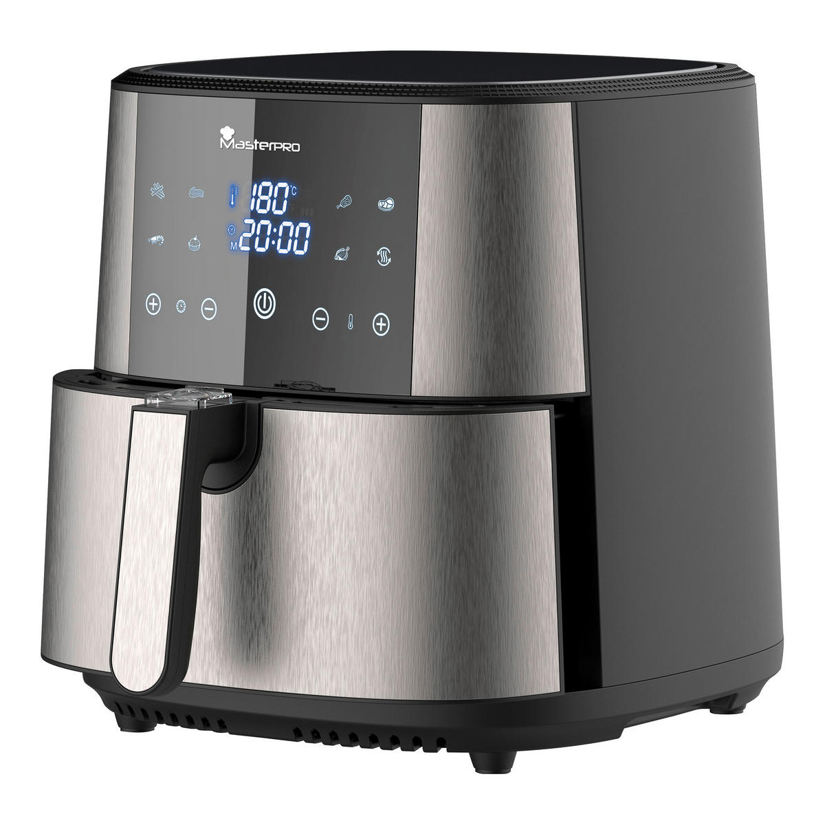 MASTERPRO Heißluftfritteuse ROCKET 600 - schwarz/silber - MASTERPRO