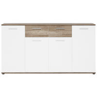 Kommode Jacky 3 B/H/T: ca. 160x85x35 cm Jacky 3 - Eiche/weiß (160,00/85,00/35,00cm)