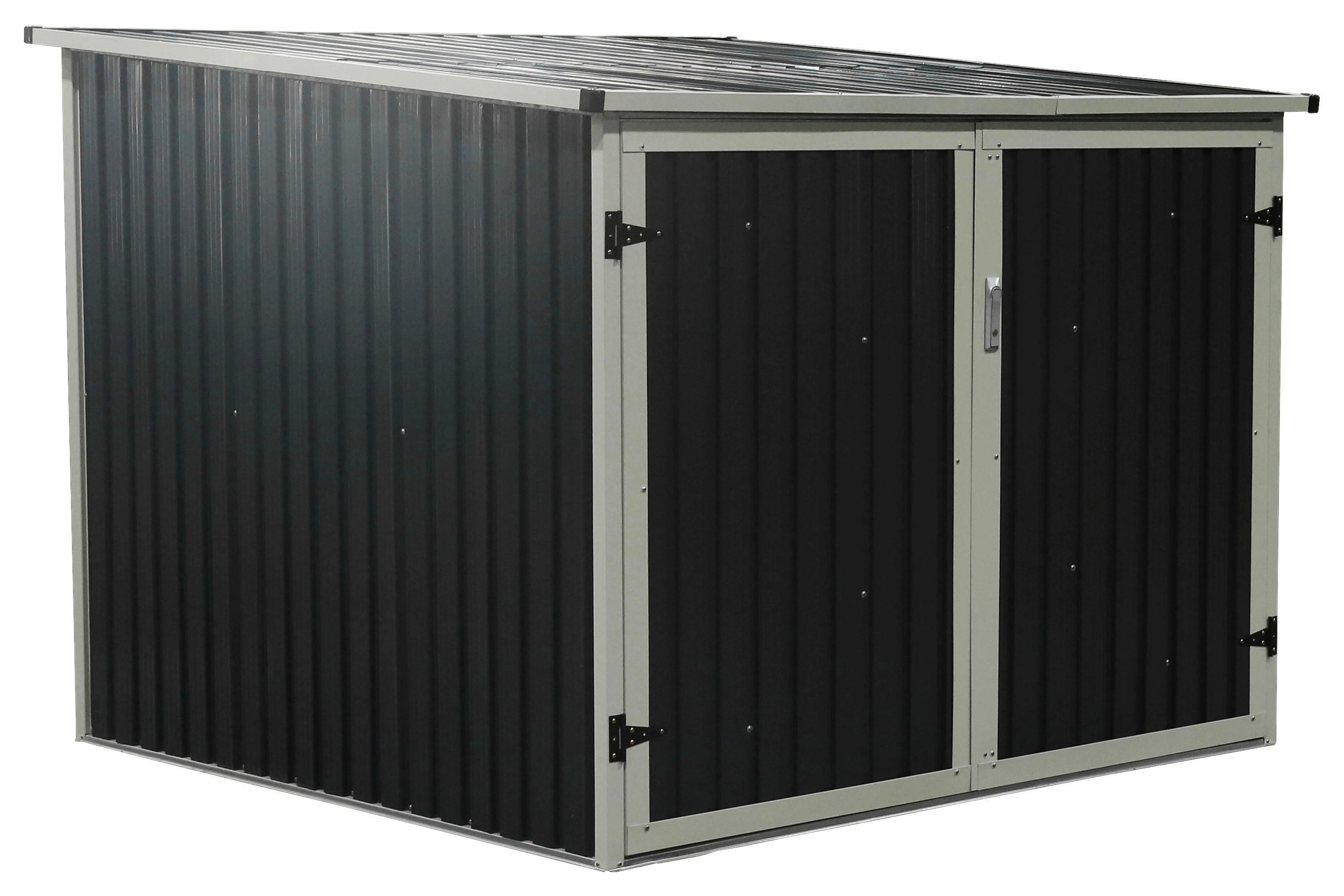 Westmann Fahrradgarage Gartenbox anthrazit anthrazit B/H/L: ca. 203x158x200 cm Fahrradgarage Gartenbox - anthrazit (200,00/203,00/158,00cm) - Westmann