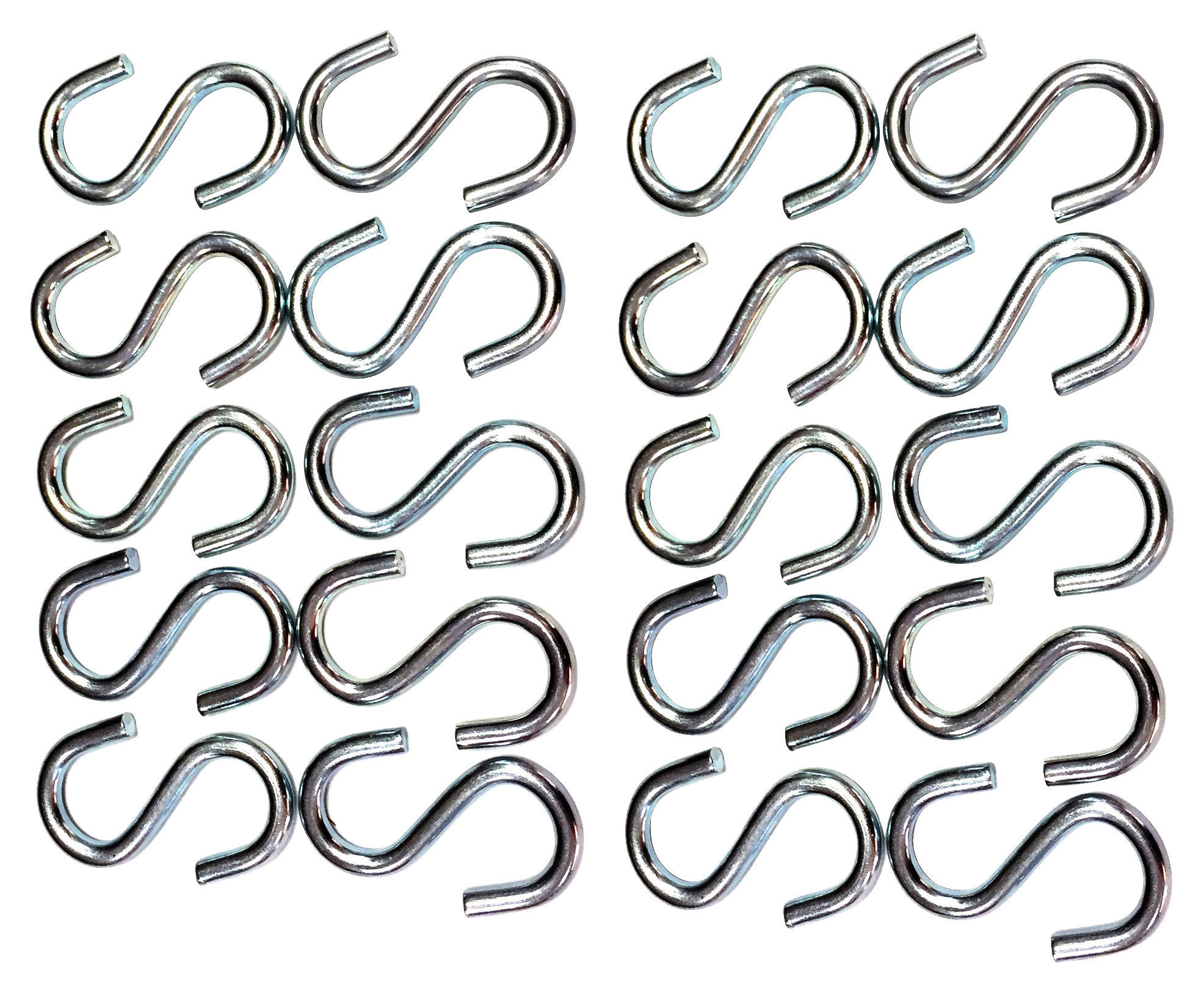 Grasekamp S-Haken-Set silber Metall B/H: ca. 3x5 cm S-Haken_20Stck. - silber (3,00/5,00cm) - Grasekamp