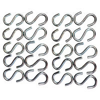 Grasekamp S-Haken-Set silber Metall B/H: ca. 3x5 cm S-Haken_20_Stk. - silber (3,00/5,00cm) - Grasekamp