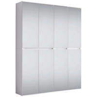 Garderobenschrank Mirror weiß B/H/T: ca. 148x191x34 cm Mirror - weiß (148,00/191,00/34,00cm) - Trendteam