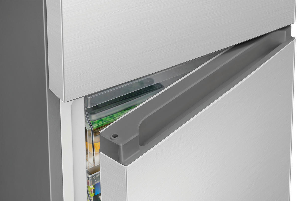 Bomann Kühl-/Gefrierkombination KG 7353 Inox B/H/T: ca. 55x180x56 cm Kühl-/Gefrierkombi KG 7353 773539 - Inox (55,00/180,00/56,00cm) - Bomann