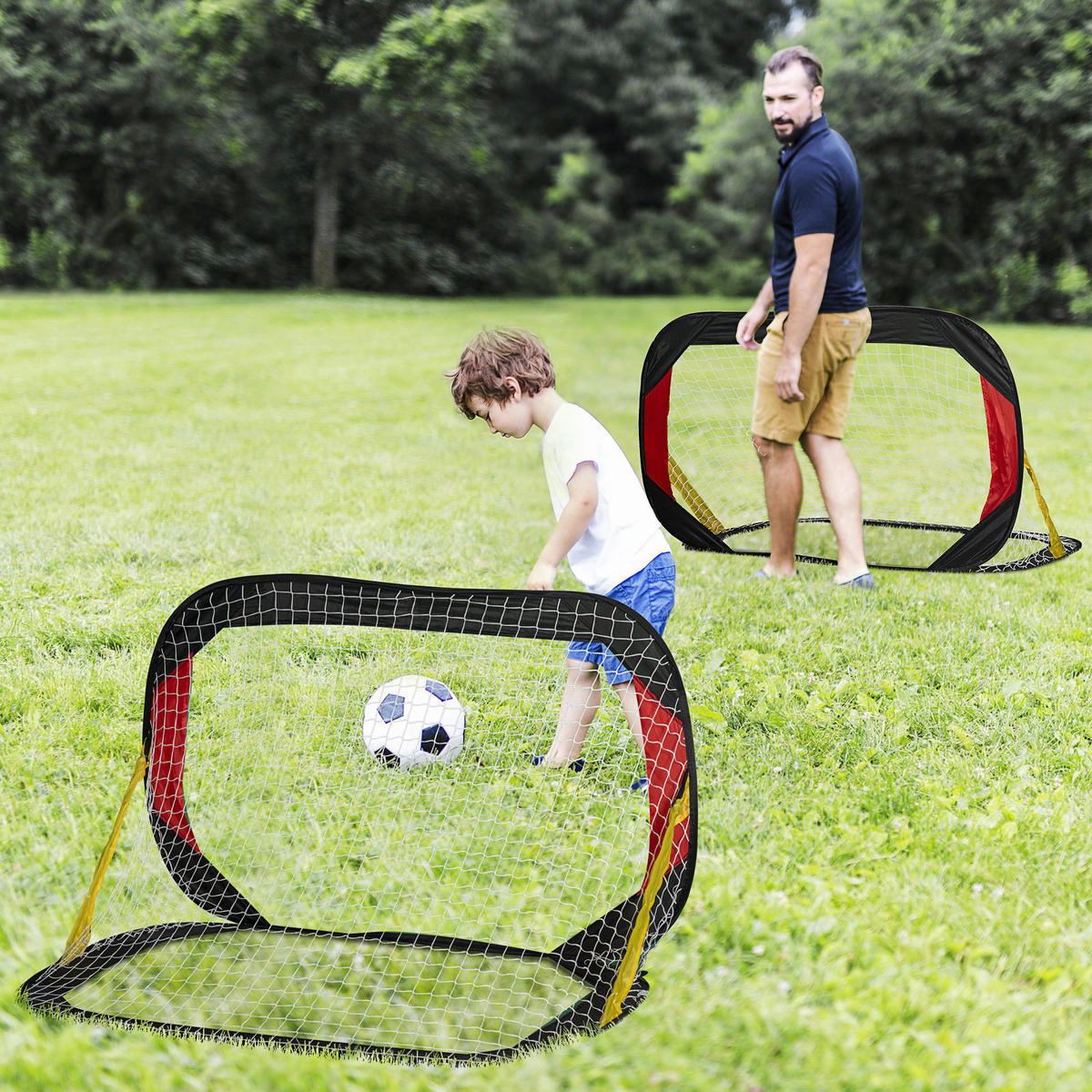 HOMCOM Fußballtor bunt B/H/L: ca. 80x80x120 cm Fußballtor - bunt (120,00/80,00/80,00cm) - HOMCOM