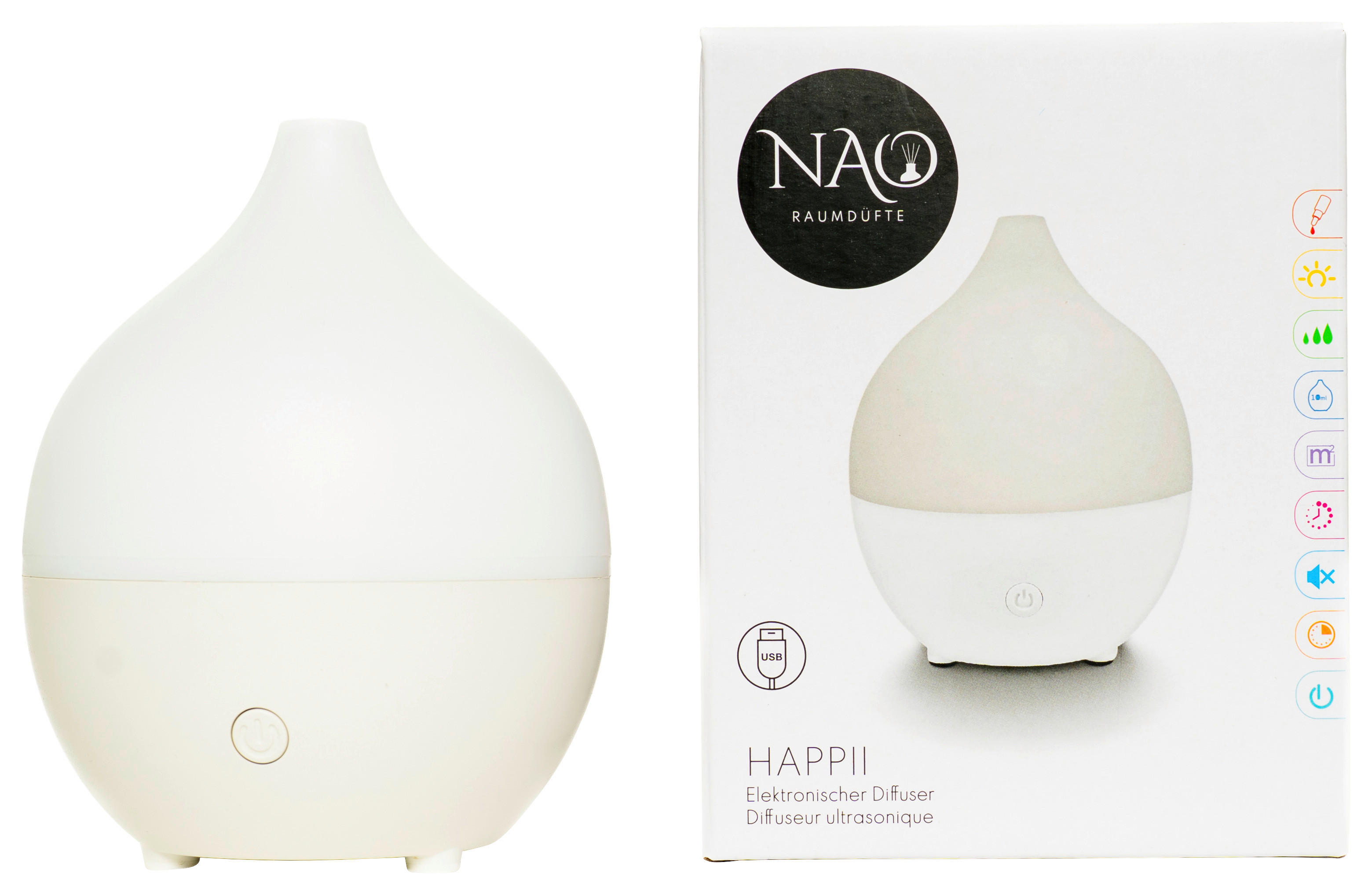 Nao Raumdüfte elektronischer Diffuser elektronischer_Diffuser_Nao_Happii - Nao Raumdüfte