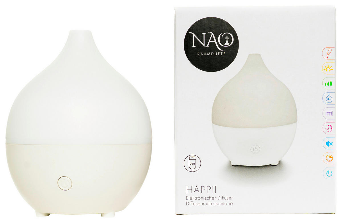 Nao Raumdüfte elektronischer Diffuser elektronischer_Diffuser_Nao_Happii - Nao Raumdüfte