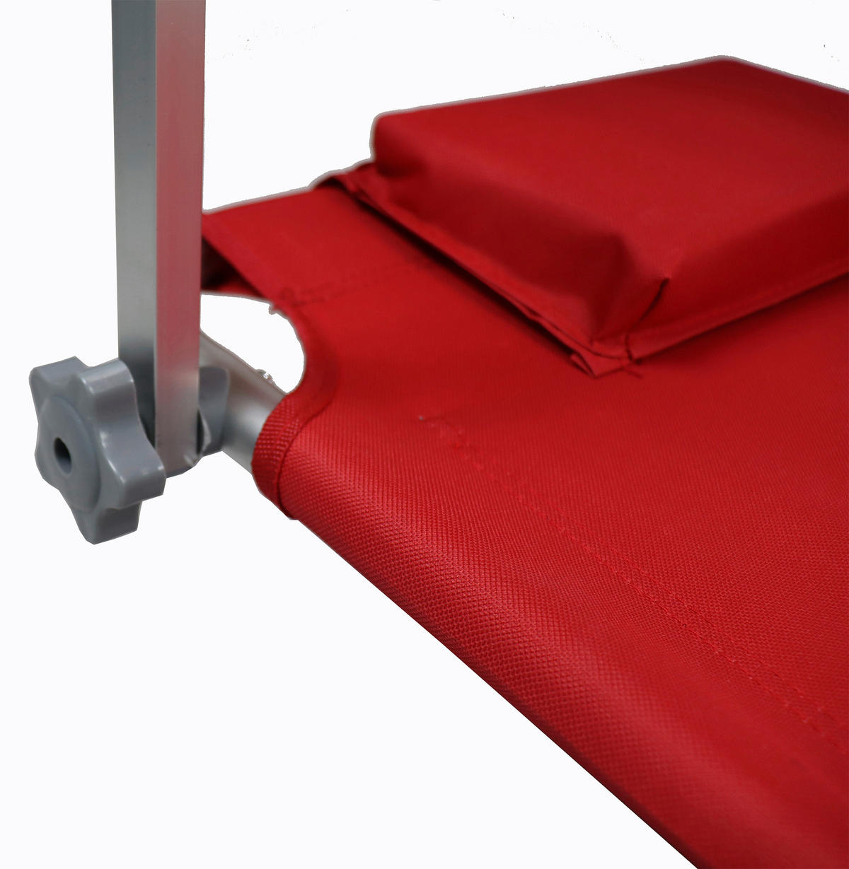 VCM Sonnenliege rot Polyester-Mischgewebe B/H/L: ca. 65x16x165 cm Sonnenliege - rot (165,00/65,00/16,00cm) - VCM