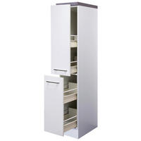 Apothekerschrank Vita weiß matt B/H/T: ca. 30x162x60 cm Vita - Beton/weiß (30,00/162,00/60,00cm) - Flex-Well