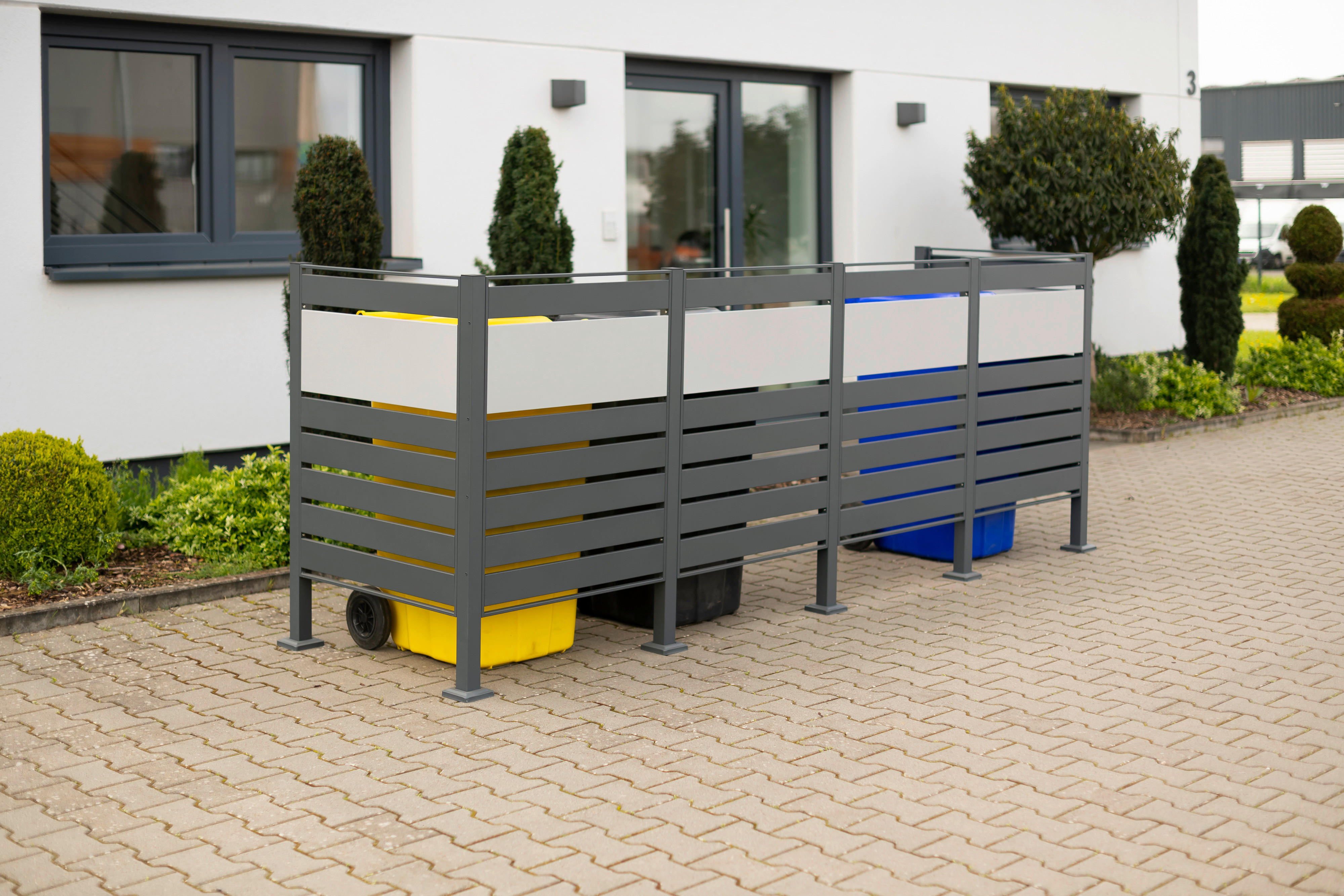 Westmann MülltonnenverkleidungBox Planum Box Planum - anthrazit (90,00/330,00/120,00cm) - Westmann