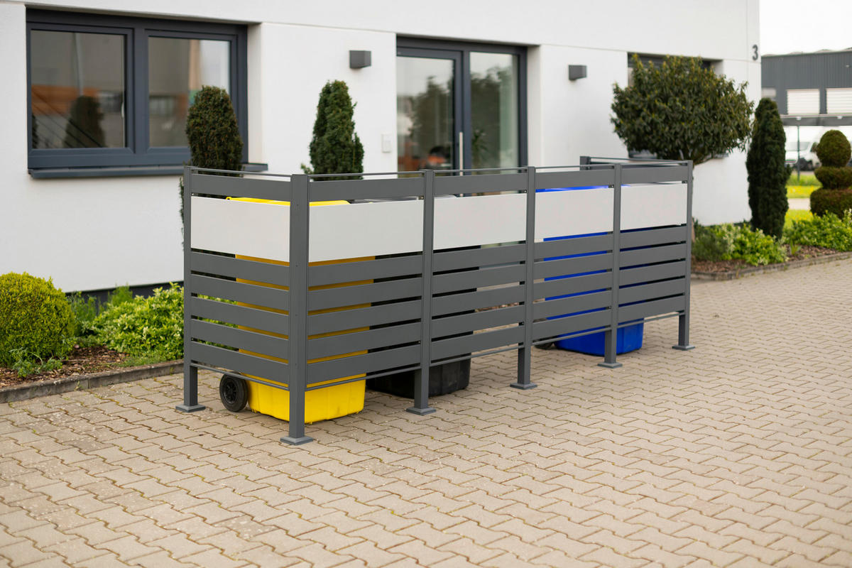 Westmann MülltonnenverkleidungBox Planum Box Planum - anthrazit (90,00/330,00/120,00cm) - Westmann