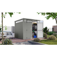 Karibu Gartenhaus Nessa 2 grau B/H/L: ca. 220x215x220 cm Nessa 2 - grau (220,00/220,00/215,00cm) - Karibu