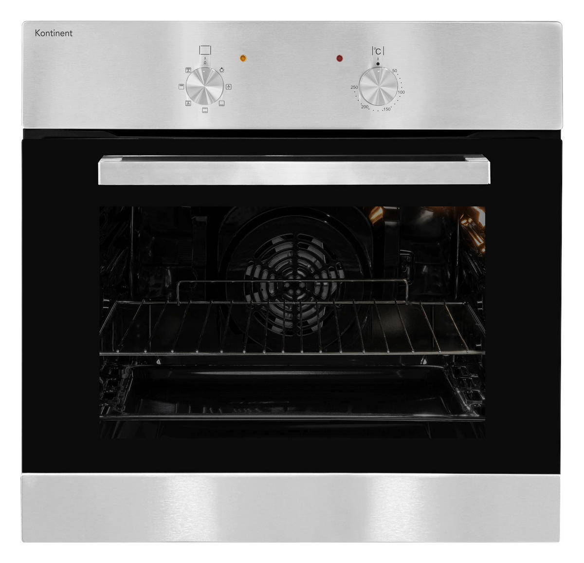 exquisit Einbaubackofen KON-EBE111-1U Edelstahl Edelstahl B/H/T: ca. 59,5x59,5x53 cm KON-EBE111-1U - Edelstahl (59,50/59,50/53,00cm) - exquisit