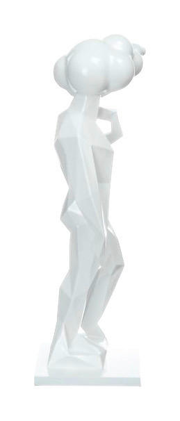 Kayoom Dekofiguren weiß Kunststoff B/H/T: ca. 18x56x23 cm Deko-Figuren - weiß (18,00/56,00/23,00cm) - Kayoom