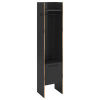 Garderobenschrank Bueno Basalt Nox Oak Nachbildung B/H/T: ca. 42x189x37 cm Bueno - Basalt (42,00/189,00/37,00cm) - xonox.home