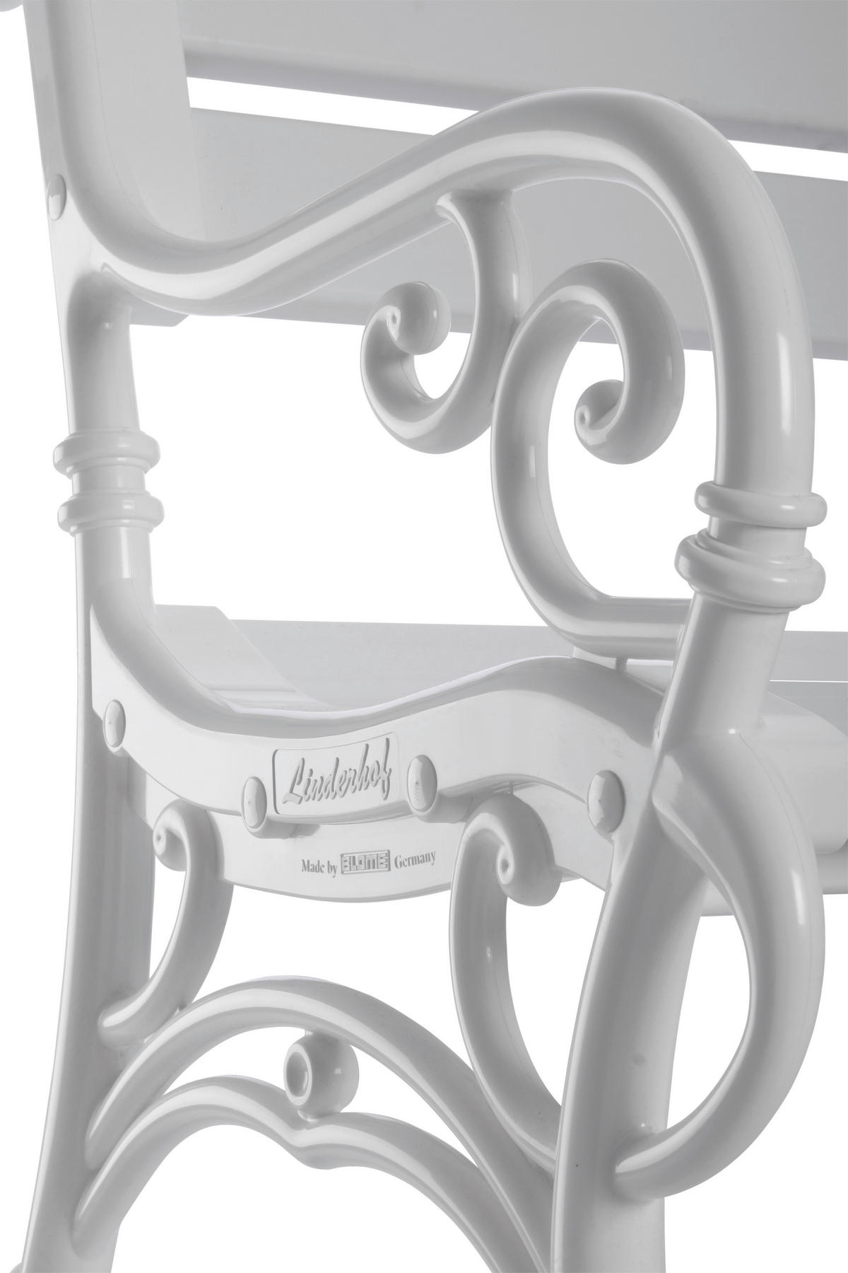Blome-Tillmann Gartenbank Linderhof weiß Kunststoff B/H/L: ca. 160x85x60 cm Linderhof - weiß (60,00/160,00/85,00cm) - Blome-Tillmann