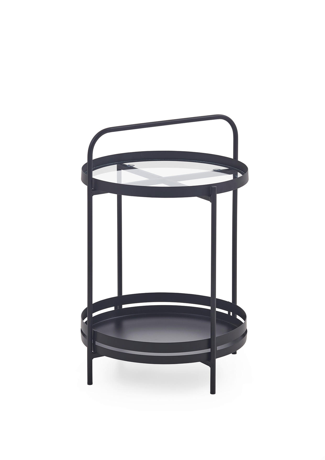 Couchtisch schwarz B/H/T: ca. 44x62x44 cm KLEINMÖBEL Couchtisch - schwarz (44,00/62,00/44,00cm) - xonox.home