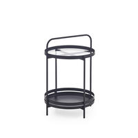 Couchtisch schwarz B/H/T: ca. 44x62x44 cm KLEINMÖBEL Couchtisch - schwarz (44,00/62,00/44,00cm) - xonox.home