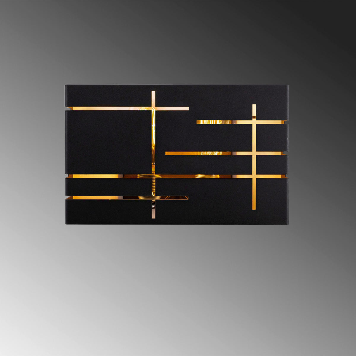 Opviq Wandleuchte schwarz Metall B/H/L: ca. 10x22x35 cm E27 1 Brennstellen Wandleuchte_622-A - schwarz (35,00/10,00/22,00cm) - Opviq