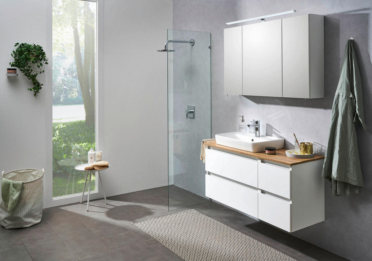 Badezimmer-Set Quickset 360 weiß glanz B/H/T: ca. 113x200x50 cm Quickset 360 - weiß (113,00/200,00/50,00cm) - Pelipal