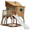 AXI Spielhaus Max braun B/H/L: ca. 432x288x193 cm Max - braun/weiß (193,00/432,00/288,00cm) - AXI