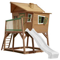 AXI Spielhaus Max braun B/H/L: ca. 432x288x193 cm Max - braun/weiß (193,00/432,00/288,00cm) - AXI