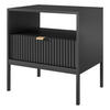 Nachtkonsole NACHTTISCH AURA AU07 schwarz B/H/T: ca. 54x56x39 cm NACHTTISCH AURA AU07 - gold/schwarz (54,00/56,00/39,00cm) - WIPMEB