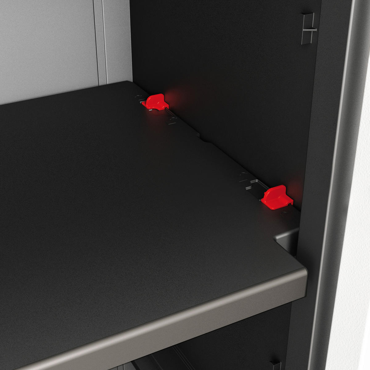 Keter Kunststoffschrank Detroit schwarz Kunststoff B/H/T: ca. 65x182x45 cm Detroit - schwarz (65,00/182,00/45,00cm) - Keter