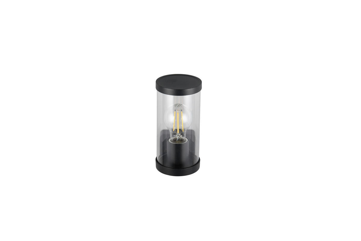 Reality Wandleuchte Bonito R21599132 schwarz transparent Metall Kunststoff B/H/T: ca. 9,5x23x12 cm E27 1 Brennstellen Bonito - schwarz/transparent (9,50/23,00/12,00cm) - Reality