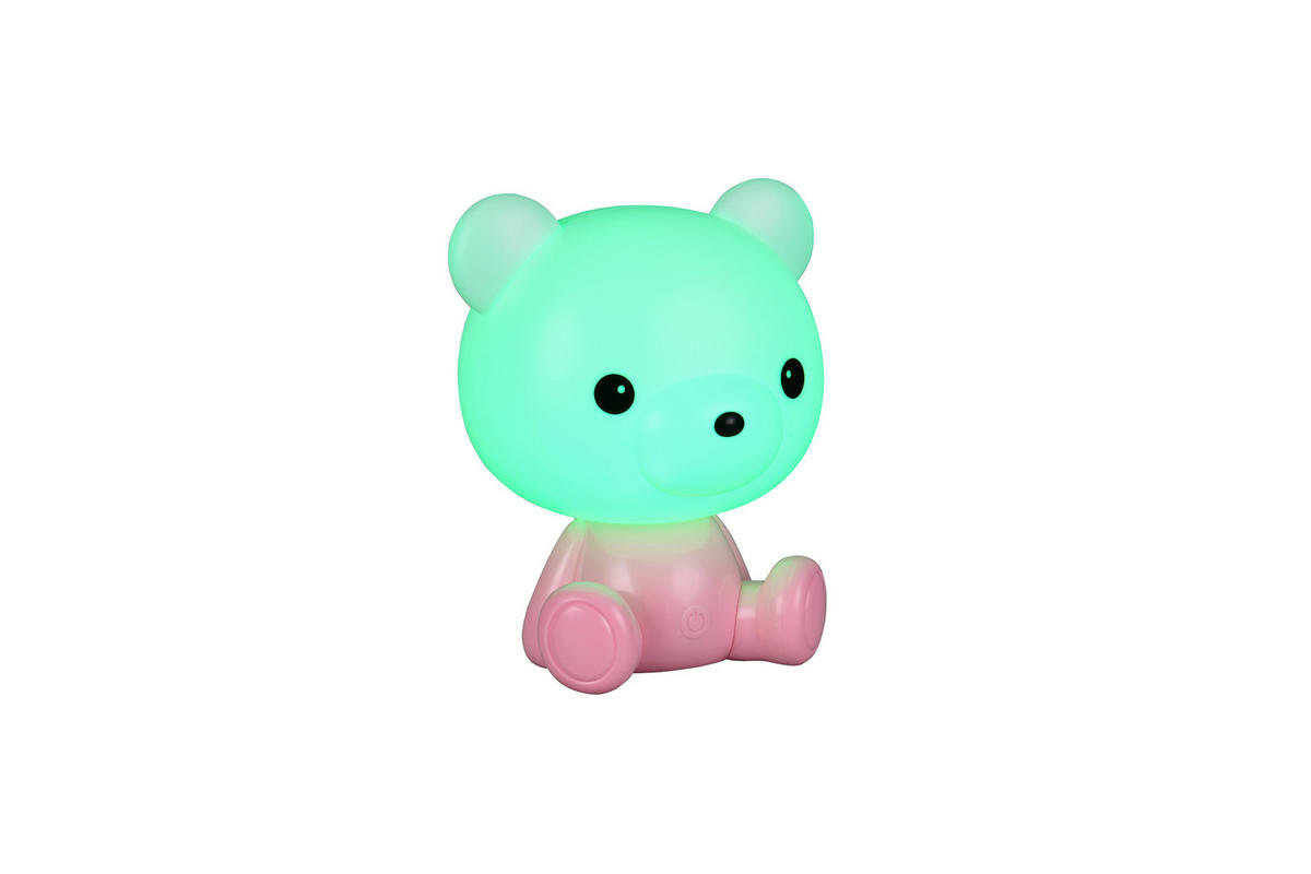 Reality LED Tischleuchte CUTIE pink Kunststoff B/H/T: ca. 21x25,5x19 cm 1 Brennstellen Cutie - pink (21,00/25,50/19,00cm) - Reality