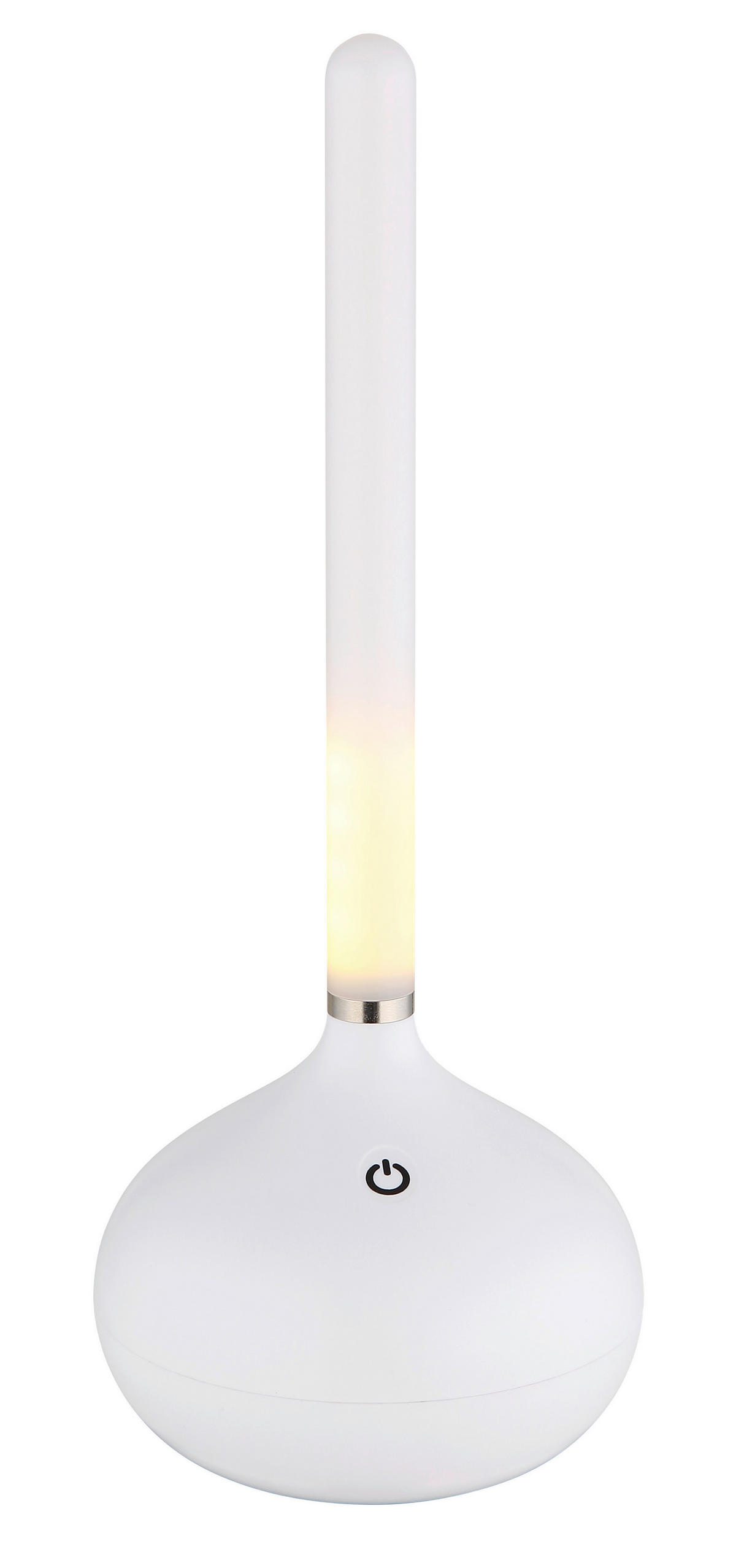 GLOBO LED-Tischleuchte TURNER 28067W Opal weiß Kunststoff H/D: ca. 24,3x9,6 cm 1 Brennstellen TURNER - weiß/Opal (9,60/24,30cm) - GLOBO