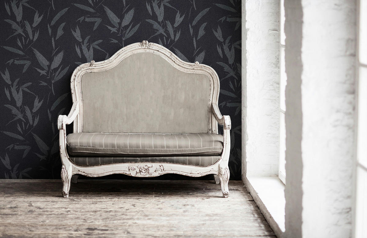 A.S.Creation Vliestapete New Elegance Dschungel schwarz B/L: ca. 53x1005 cm New Elegance - schwarz (53,00/1005,00cm) - A.S.Creation