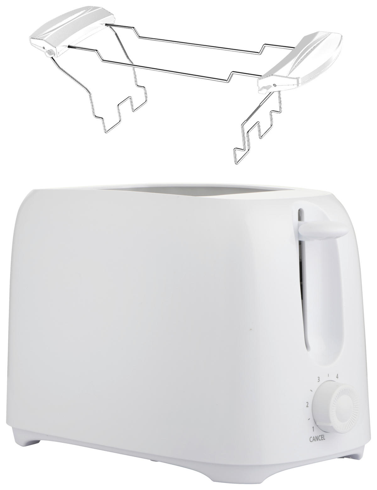 Emerio Toastautomat TO-128676.2 weiß Kunststoff B/H/T: ca. 15x17x25 cm Toastautomat TO-128676.2 - weiß (15,00/17,00/25,00cm) - Emerio