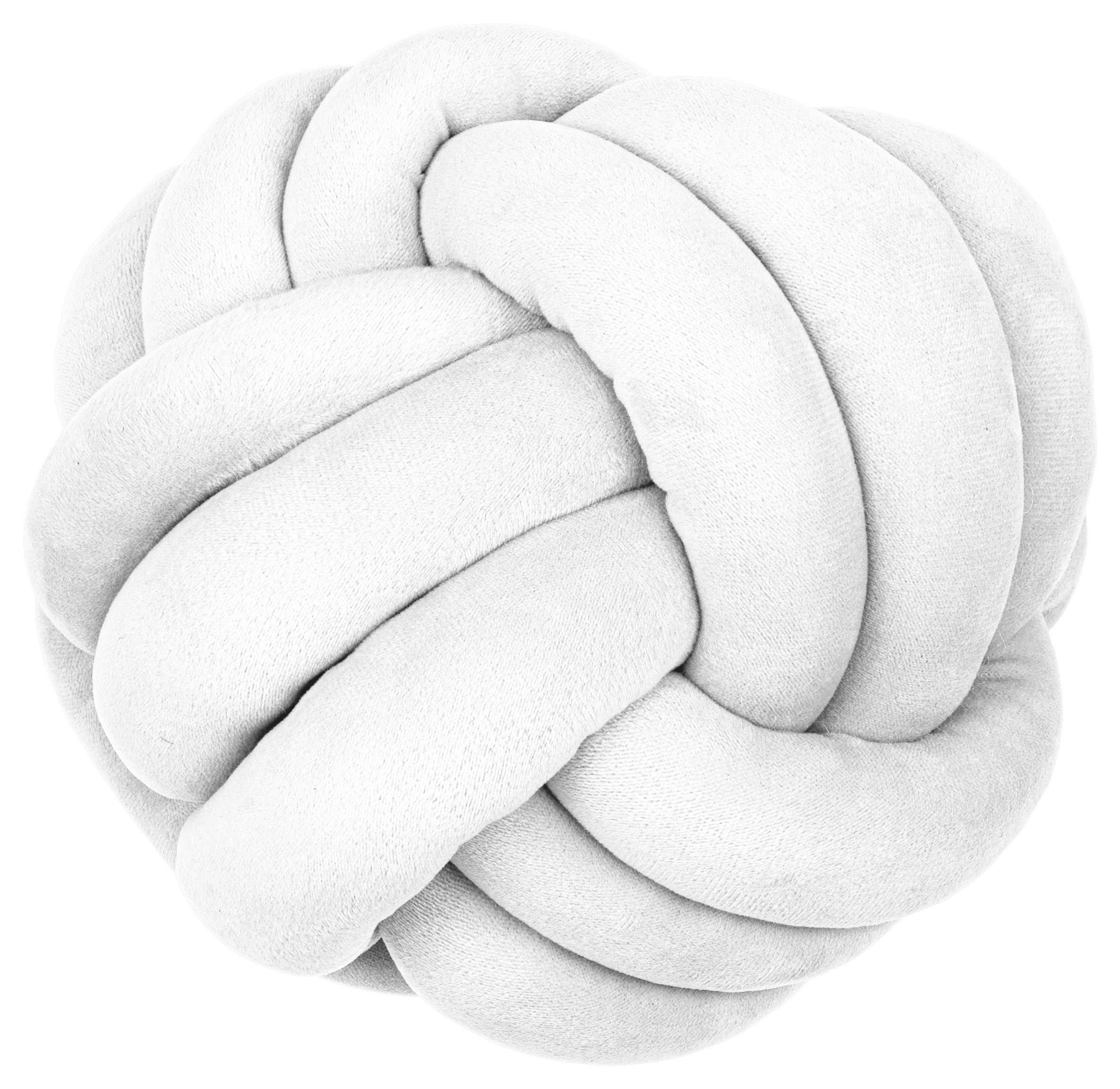Dekokissen Dekokissen_Knoten 26cm offwhite - offwhite (26,00cm) - Neutral