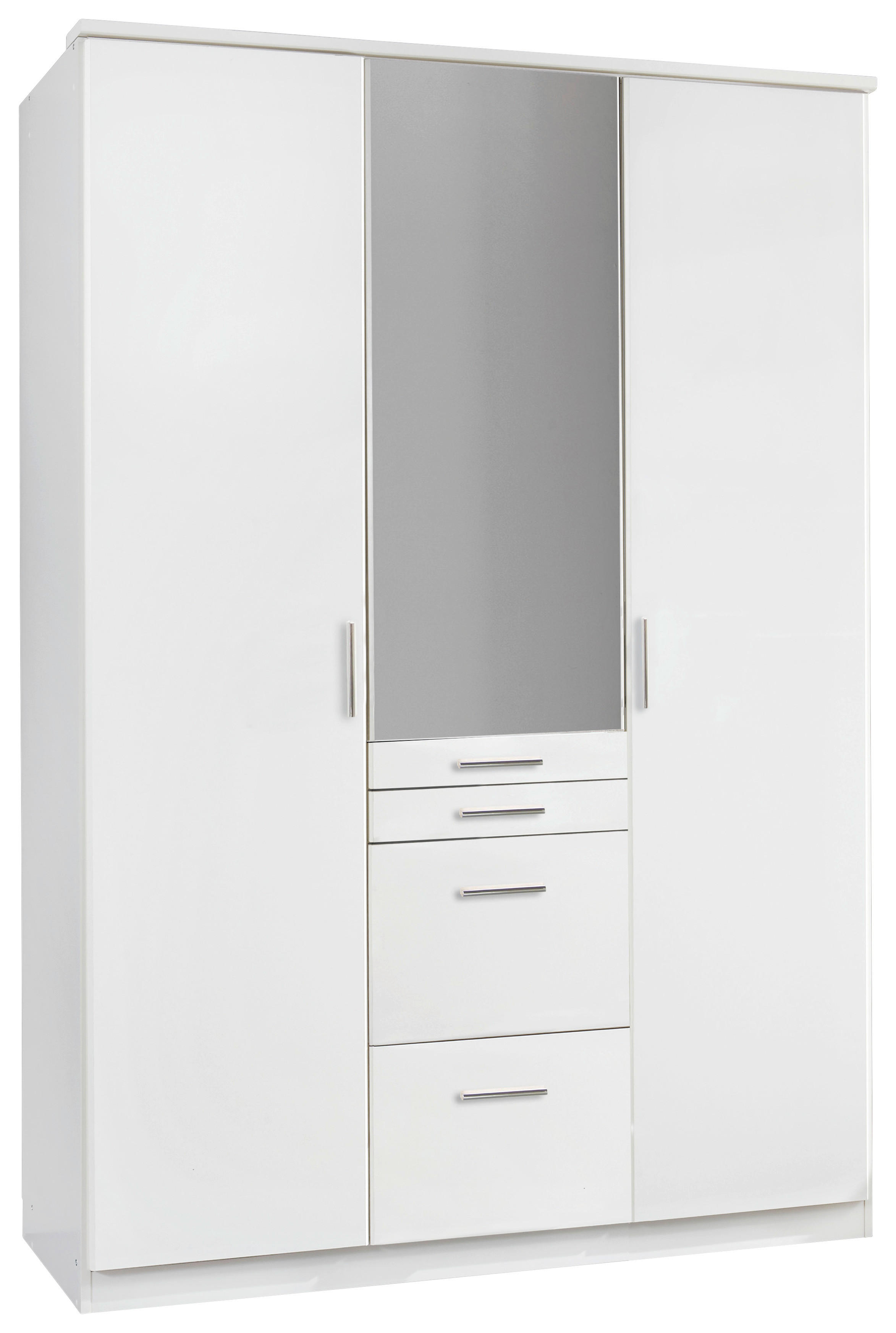 Kleiderschrank Aachen weiß B/H/T: ca. 135x199x58 cm Aachen - weiß (135,00/199,00/58,00cm)