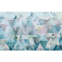 Komar Fototapete Triangles Blue B/L: ca. 400x250 cm Triangles Blue - (400,00/250,00cm) - Komar