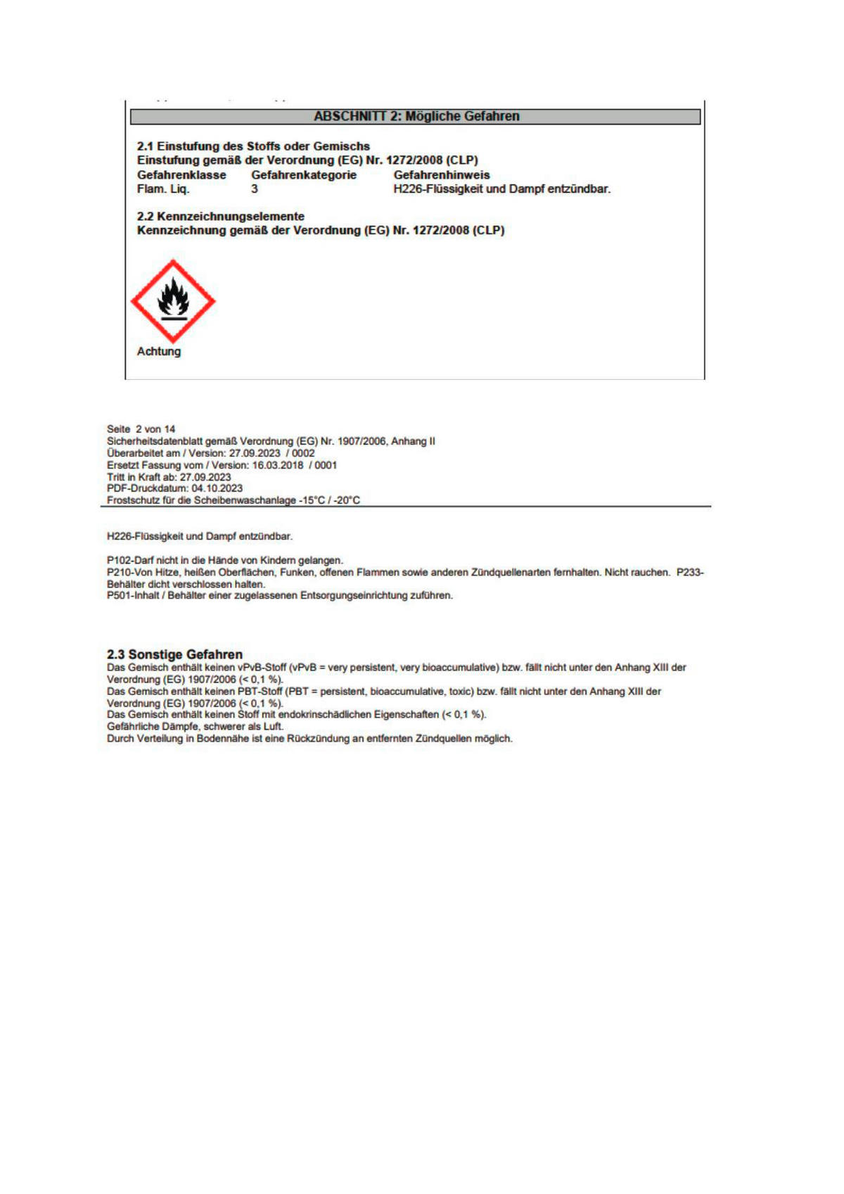 Klax 497702 Scheiben-Frostschutz 5 L bis - 60 ° : : Auto & Motorrad