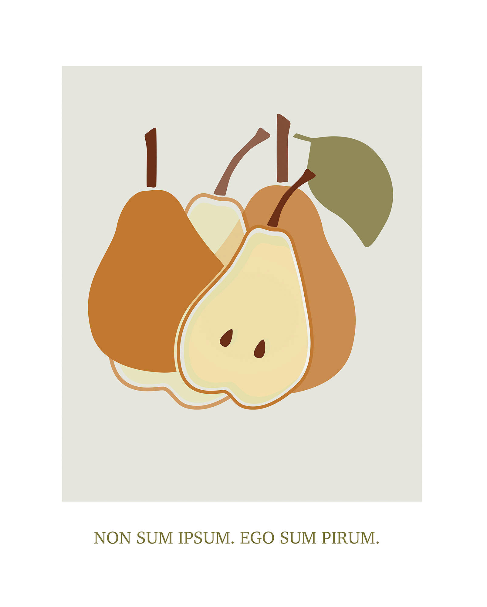 Komar Poster Cultivated Pears Pflanzen B/L: ca. 40x50 cm