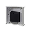 Balderia Elektrischer Kamin Elektrischer-Kamin Pandora weiß B/H/T: ca. 89x88,3x25 cm Elek.-Kamin Pandora EF374A-MT374B-W - weiß (89,00/88,30/25,00cm) - BALDERIA