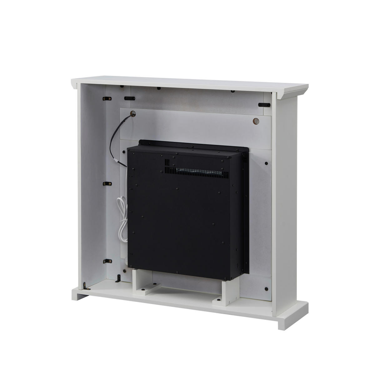 Balderia Elektrischer Kamin Elektrischer-Kamin Pandora weiß B/H/T: ca. 89x88,3x25 cm Elek.-Kamin Pandora EF374A-MT374B-W - weiß (89,00/88,30/25,00cm) - Balderia